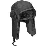 MIL-TEC MA-1 Winter Pilot Hat - Men's, Black, Large, 12105002-904 Winter Cap