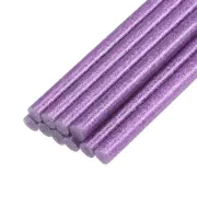 Mini Hot Glue Sticks for Glue Gun 0.27-inch x 4-inch Light Purple Glitter 10pcs