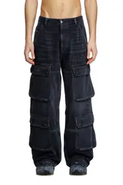 [Diesel] Diesel - Relaxed Jeans - D-Touch - Jeans - Man - Black 29 Black