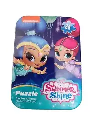 Nickelodeon Shimmer And Shine 24 Piece Large Puzzle 5 by 7 Collectible Tin