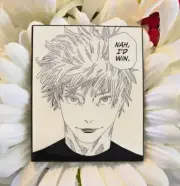 Nah I'd Win Enamel Pin Jujutsu Kaisen Satoru Gojo