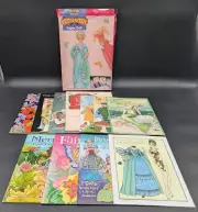 (12) PAPER DOLL BOOKS/SETS- FAIRY, MERMAID, CAMELOT, ETC... UNCUT