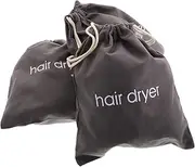 3pcs Canvas Hair Dryer Bag Safe Storage Bag Drawstring Bag Straightener Holder Bag Straightener Travel Pouch Drawstring Travel Bag Curling Tool Holder Bag Cloth