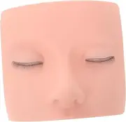 LIFKOME Eyelash Grafting Model Head Eyelash Extension Practice Kit Makeup Practice Face Lash Mannequin Head Face Practice Skin Lash Practice Mannequin Makeup Face Practice Board Silica Gel
