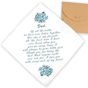 [fiszdovb] Father of The Bride Gifts,Handkerchief Wedding, White