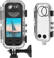 FitStill 40M/131FT Waterproof Case for Insta X3,Protective Underwater Dive Housing PC Shell Photography Shell with Bracket Accessories for Insta x3 Action Camera