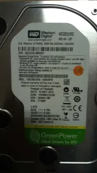 在飛比找Yahoo!奇摩拍賣優惠-售 綠標 WD20EURS @2TB/SATA(2) 540