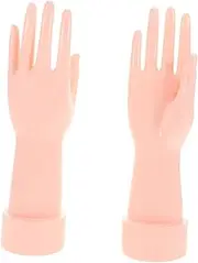 WRITWAA 2Pcs Hand Shaped Jewelry Display Stand Countertop Trinket Holder for Rings and Gloves Realistic Material Model for Merchants and Product Photography