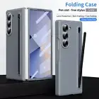 Case For Samsung Galaxy Z Fold6 Tempered Glass Hybrid Folding 360 Full Cover+Pen