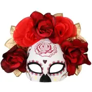 Ipanema Red & Gold Flowers Eye Mask