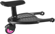 Universal Stroller Step Board with Blue Pink Black Wheels - Toddler Buggy Wheel