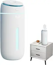 Portable Humidifier for Car, Small USB Humidifier with Colorful Light, Small Cool Mist Humidifiers Desktop Humidifier for Plants, Car, Kids Room with Night Light