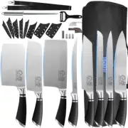Knives,Professional Knife Sets for Master Chefs,8 Pcs Chef Knife Set with Bag,Me