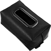 Zerodeko Car Tissue Holder PU Leather Napkin Box for Car Visor Easy Installation Tissue Storage Portable Design for Trucks and Boats Stylish Interior Accessory