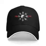 Washed Men's Baseball Cap Tai Chi Circle Yin Yang Symbol Trucker Snapback Caps