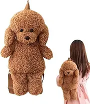 [Byeaon] Plush Shoulder Bag - Animal Shaped Plush Bag,Realistic Adorable Dog Shape Purse For Kids Girls Children Women Outdoor Travel Everyday Use