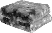 Dreamz Tie-Dyed Fleece Throw Blanket 500GSM Lightweight Double-Sided Luxury Faux Fur 100% Polyester Short Plush Fuzzy Soft Fluffy Blanket for Bed, Fleece Sofa, Couch, All-Season