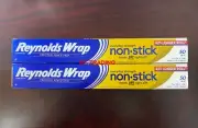 (2-Pack) Reynolds Wrap Everyday NON-STICK Aluminum Foil ~ 42% Longer ~ 50 sq ft