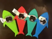 Silicone Shark Bottle Opener 5"
