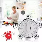60 Minute Kitchen Mechanical Timer Baking Loud Alarm Clock R3L8 Cooking A7E2