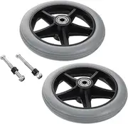 2pcs Replacement Front Wheels for Wheelchairs Slip Casters with Lightweight Design for Smooth Operation Indoors Outdoors Easy to Replace Wheelchair Accessories