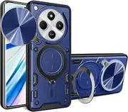 FORZARMOR for Oppo Find X8 Pro 5G (6.78 Inch) Case Shockproof with Back Camera Slide Window Cover, Ring Kickstand Armor Military Rugged Cover (for Find X8 Pro,Blue)