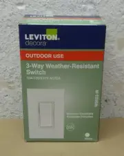 Leviton Decora Weather-Resistant 3-Way Switch – White