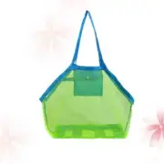 2 Pcs Beach Toy Mesh Bag Large Beach Toys Bag Beach Toy Storage Bag