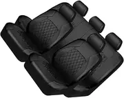 BEALIFE Truck Full Set Seat Covers Complete Makeover for Vehicle Seat Cover Set Gives Interior of Vehicle Complete Makeover, Black