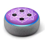 Vinyl Decal Skin for Amazon Echo Dot 3rd Gen - Purple Mandala