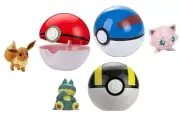 Pokemon "Clip N Go" Pokeballs - Three Choices: Munchlax, Jigglypuff and Eevee