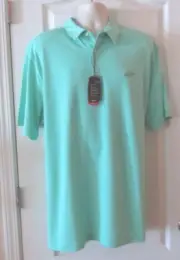 Greg Norman Play Dry Classic Fit Spacedye Polo Green Men's Sz XXL NWT MSRP$59