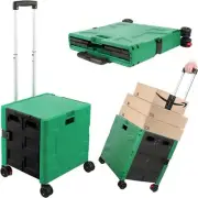 Foldable Shopping Utility Cart Portable Rolling Crate Handcart Travel Storage AU