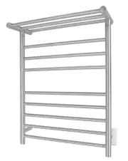 Huron Towel Warmer, Brushed, Hardwired, 8 Bars TWS1-HRN08BH