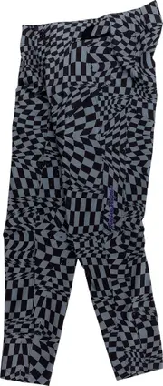 Troy Lee Designs Lilium Twisted Checkers Ladies Bicycle Pant, black-grey, Size M for Women Black Grey