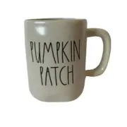 Rae Dunn Pumpkin Patch Coffee Mug Halloween Fall Autumn Ivory White NEW