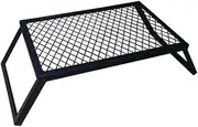 Whtkoph Folding Campfire Grill BBQ Grill Drying Rack Portable Outdoor Camping Hunting Hiking