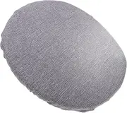 Totority Portable Folding Stool Cushion Collapsible Seat Pad for Camping Fishing Leisure Durable with Ergonomic Design Comfort Grey Imitation