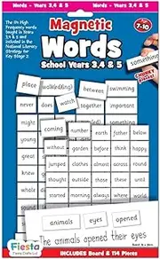 Words - Years 3, 4,& 5 Magnetic Activity Chart National Literacy Strategy
