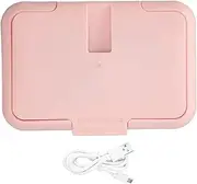Baby Wet Wipe Heater Portable USB Heating Pink for Outdoor