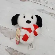 2019 Hallmark Itty Bittys Peanuts Christmas Snoopy Candy Cane Plush