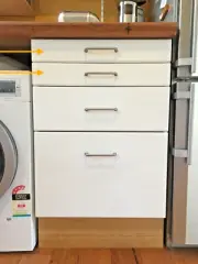 IKEA KUNGSBACKA matte white drawer front 40x10 cm