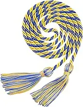 Graduation Cords, Cords for Graduation 2025 Graduation Honor Cords 67" Blue and Gold Graduation Cord Polyester Yarn Honor Cord with Tassel Graduation Ropes Cords for Bachelor Gown Decor Master Doctor