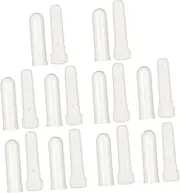 Aroma Snooze Refillable 10pcs Snorkel Essential Oils Lavendar Essential Oil Tubes Essential Oil Refillable Stick Blank Diffuser Aromatherapy Aromatic Plastic White Peppermint