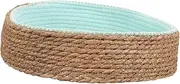 BESPORTBLE Pet Wicker Bed Cats Handmade Braided Bed Woven Pet Nest Cushion Dog Sleeping Bed
