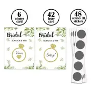 Bridal Shower Scratch Off Game Card Set Holiday Birthday Party Present