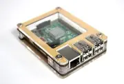 C4Labs Zebra Solid Top case for Raspberry Pi 3B+,3,2,B+ & 2B w/Power Cord-Maple