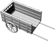 YZT87279 1/87 Scene Model Wooden Carts