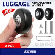 2x Luggage Suitcase Wheels Axles Repair Kit Suitcase Replacement Wheels 50X18MM