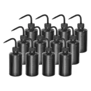 12 Pcs 8oz Lab Squeeze Bottle 250ml Plastic Safety Wash Bottles (Black)
